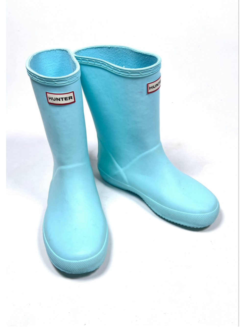 Hunter Girls Rain Boots UK 13 Little Girl Turquoise Blue US 1